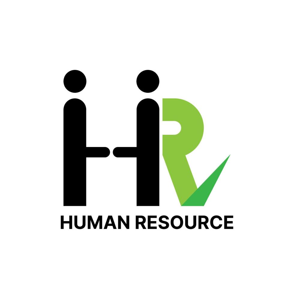 mänskliga resurser logotyp design inspiration. vektor illustration