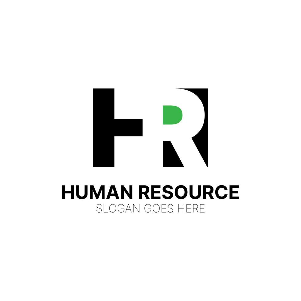 mänskliga resurser logotyp design inspiration. vektor illustration