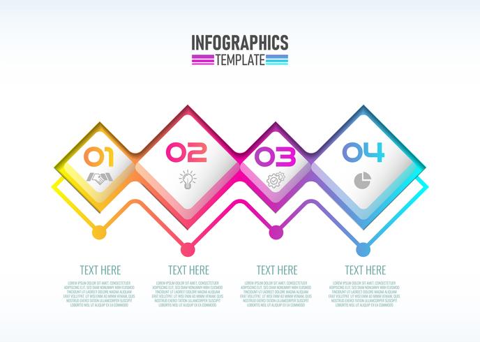 Vektor modern Infographic 3d etikett, mall design.