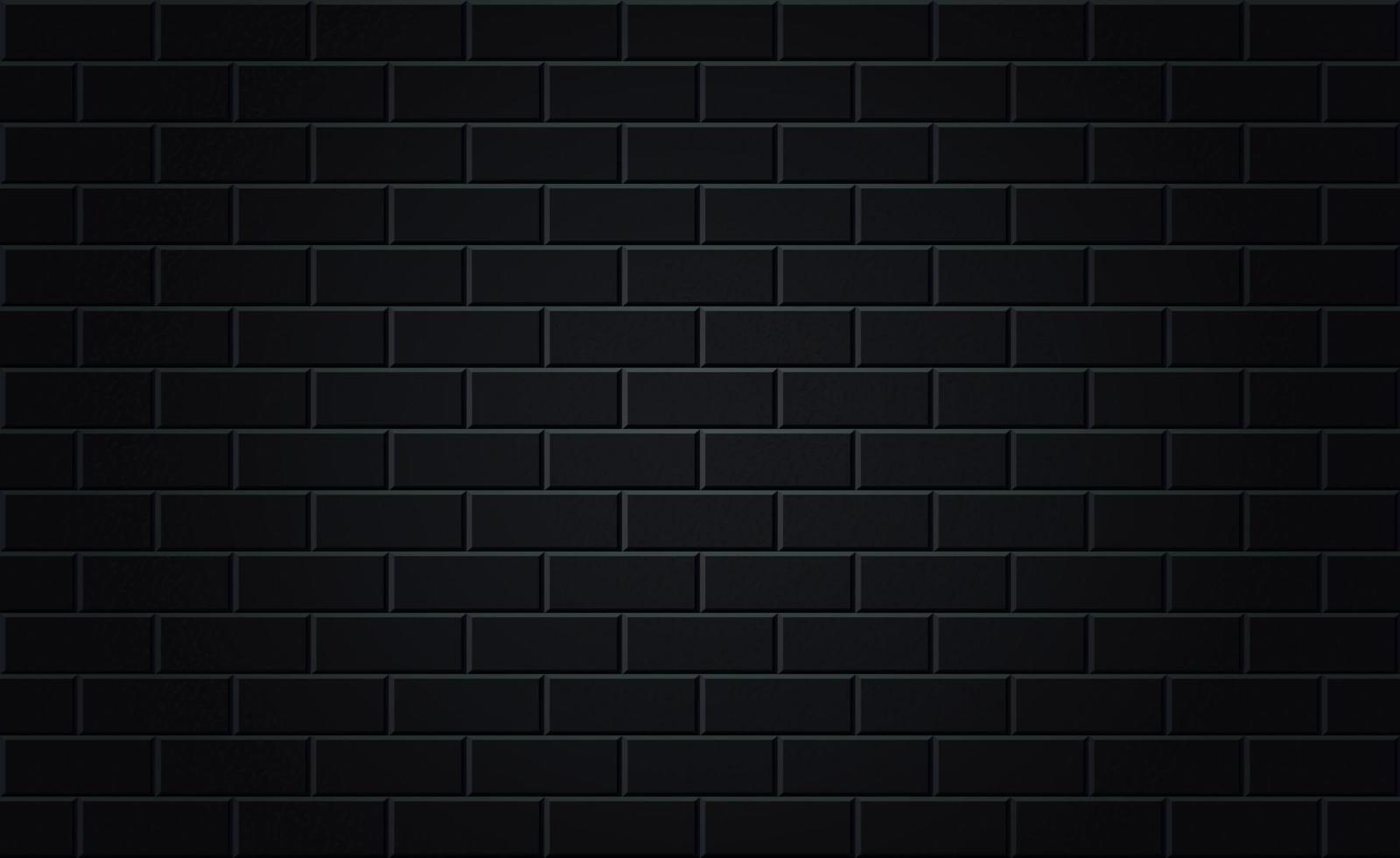 schwarzer Brickwall-Hintergrund für Neonlicht-Poster vektor