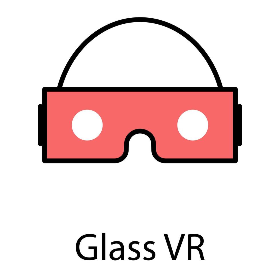 vr glasögon koncept vektor