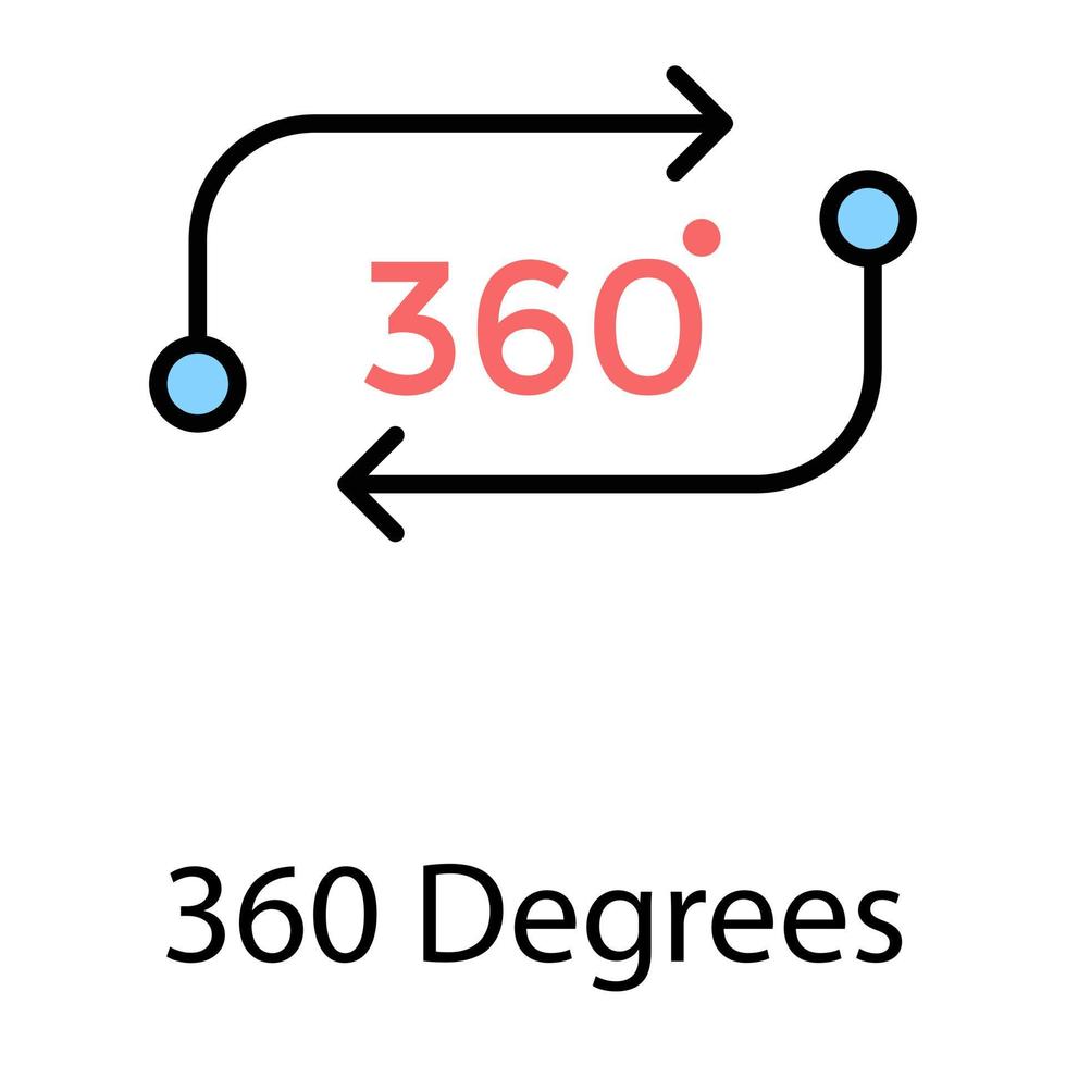 360-Grad-Konzepte vektor