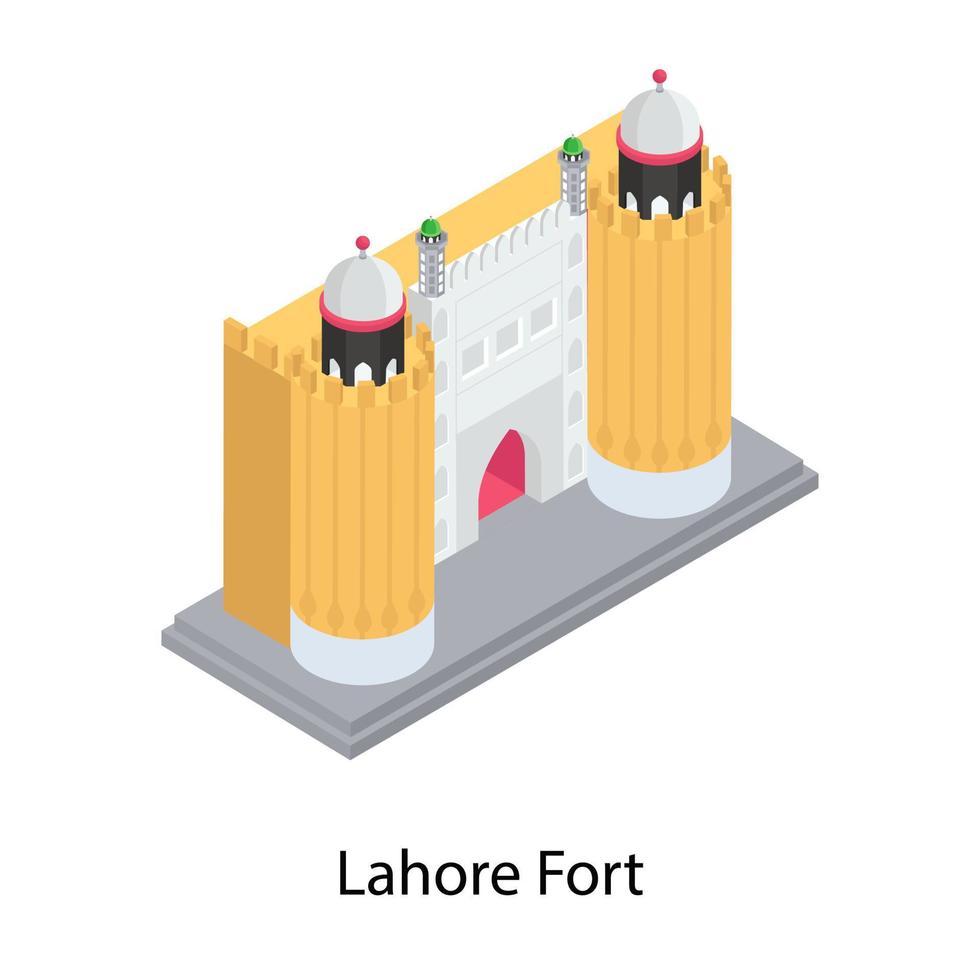 lahore fort koncept vektor