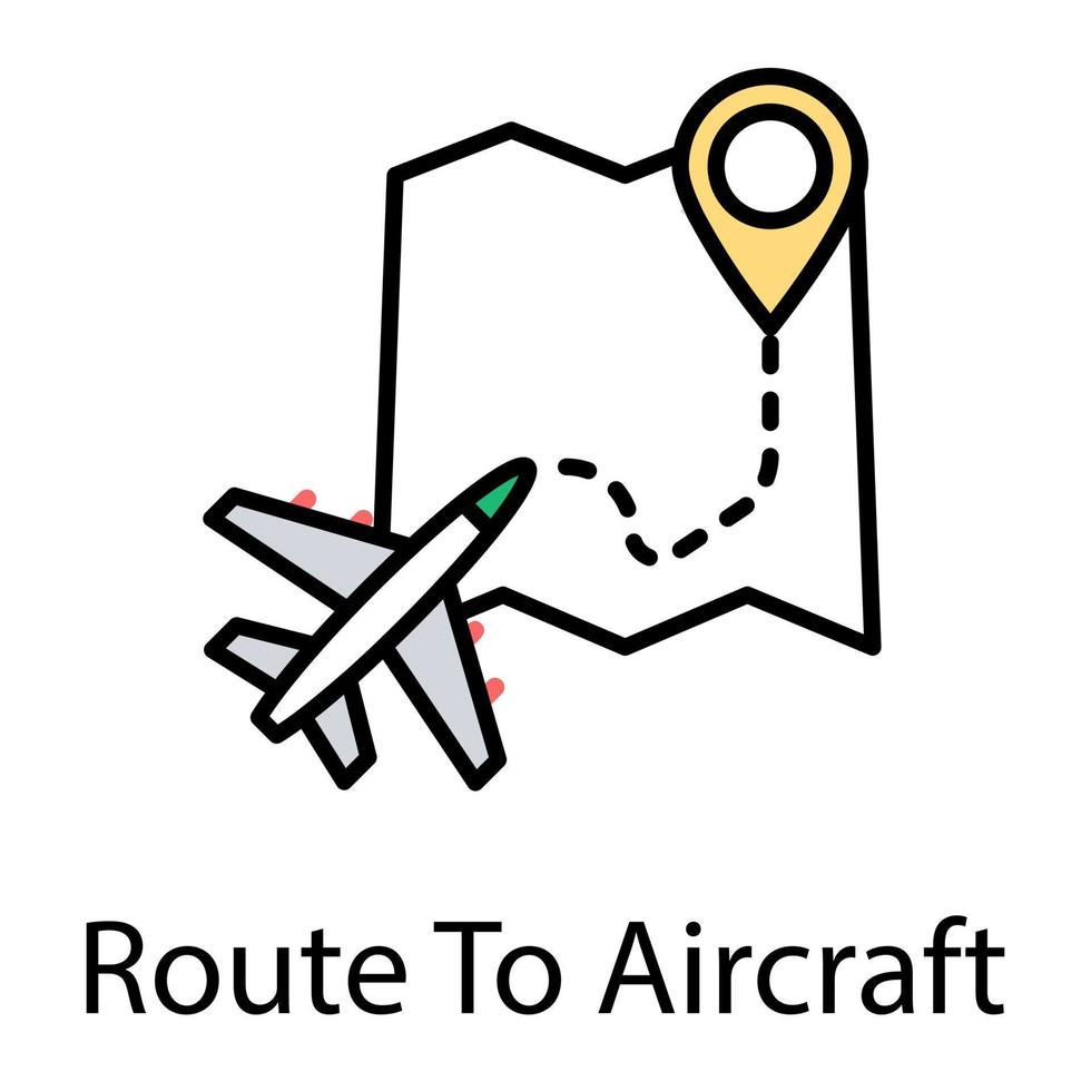 GPS-Flugzeugverfolgung vektor