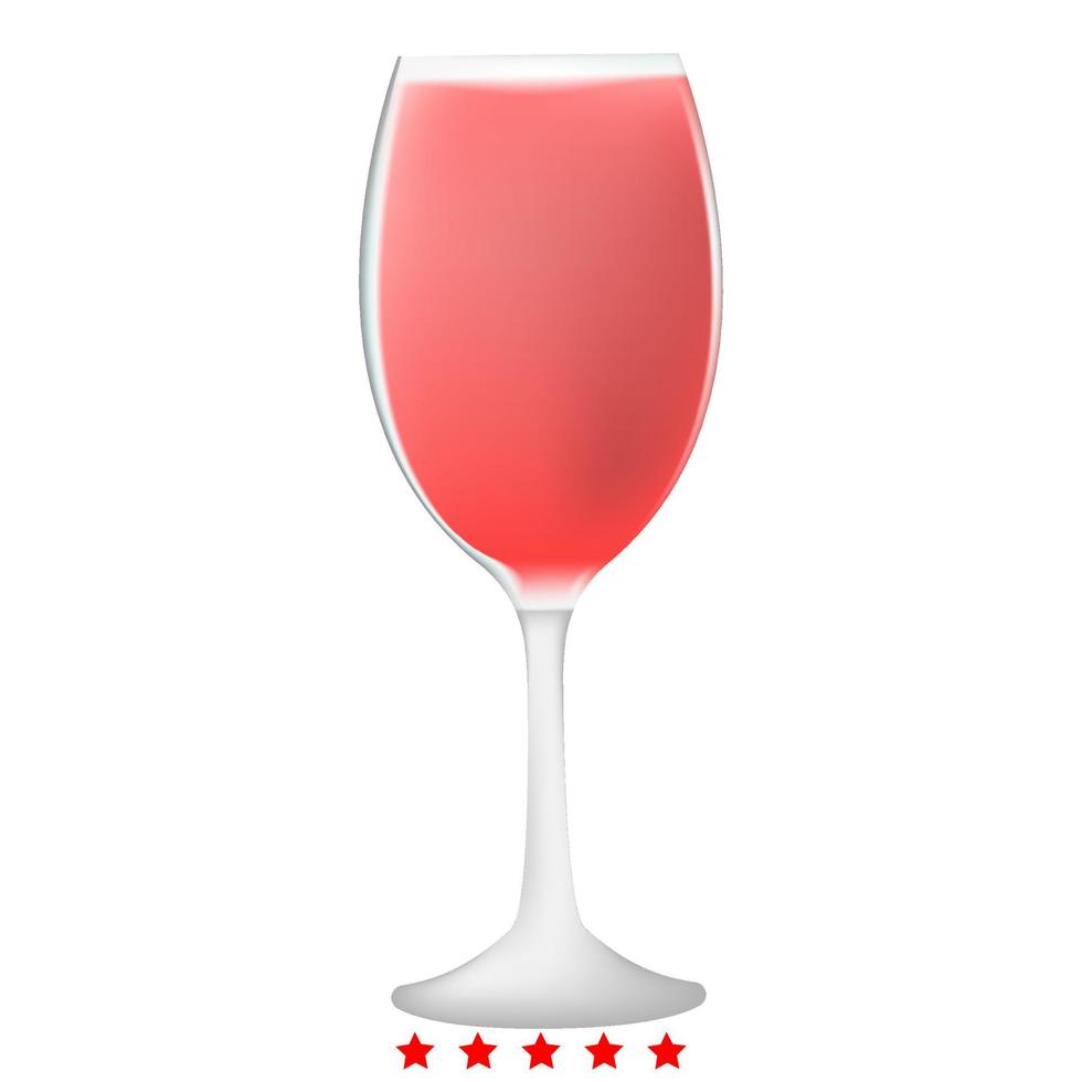 glas vin ikonen illustration färg fylla stil vektor