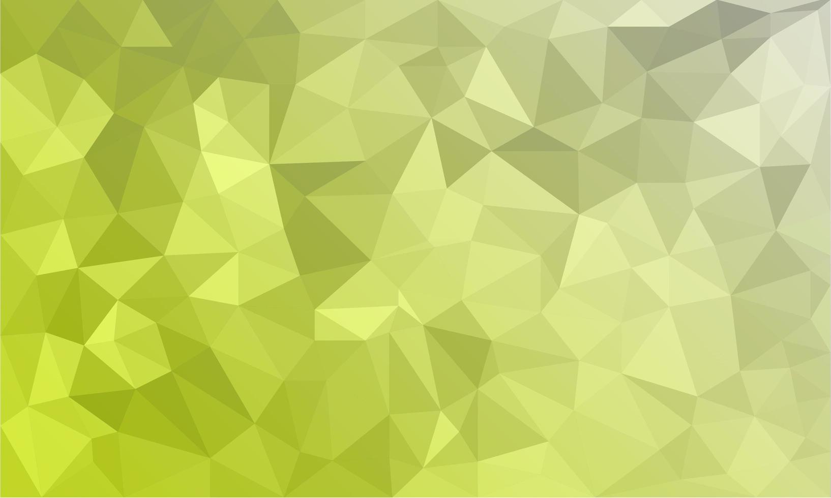 abstrakter gelber Hintergrund, niedrige polystrukturierte Dreiecksformen in zufälligem Muster, trendiger Lowpoly-Hintergrund vektor