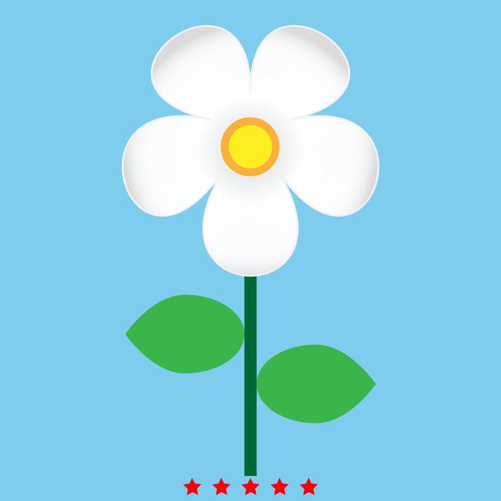 blumensymbol illustration farbe füllen stil vektor