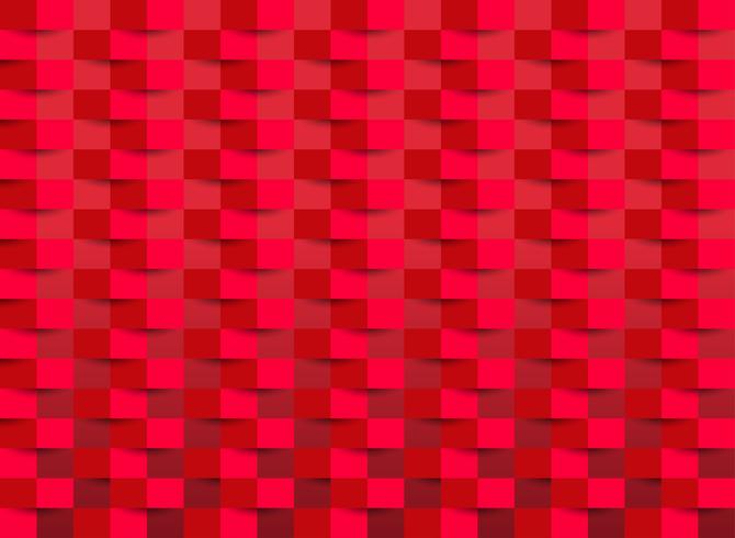 Röd tapet med rektangelstruktur. vektor illustration.