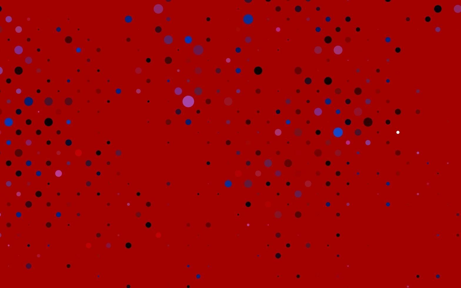 hellblaue, rote Vektorschablone mit Kreisen. vektor