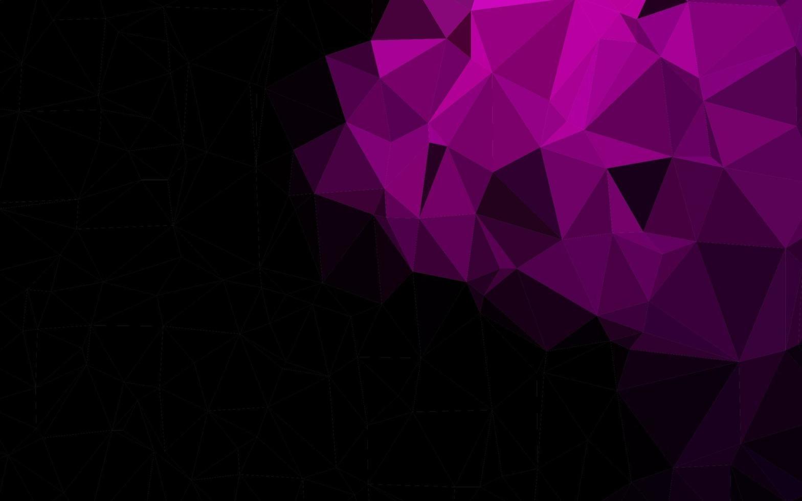 mörk lila vektor abstrakt polygonal layout.