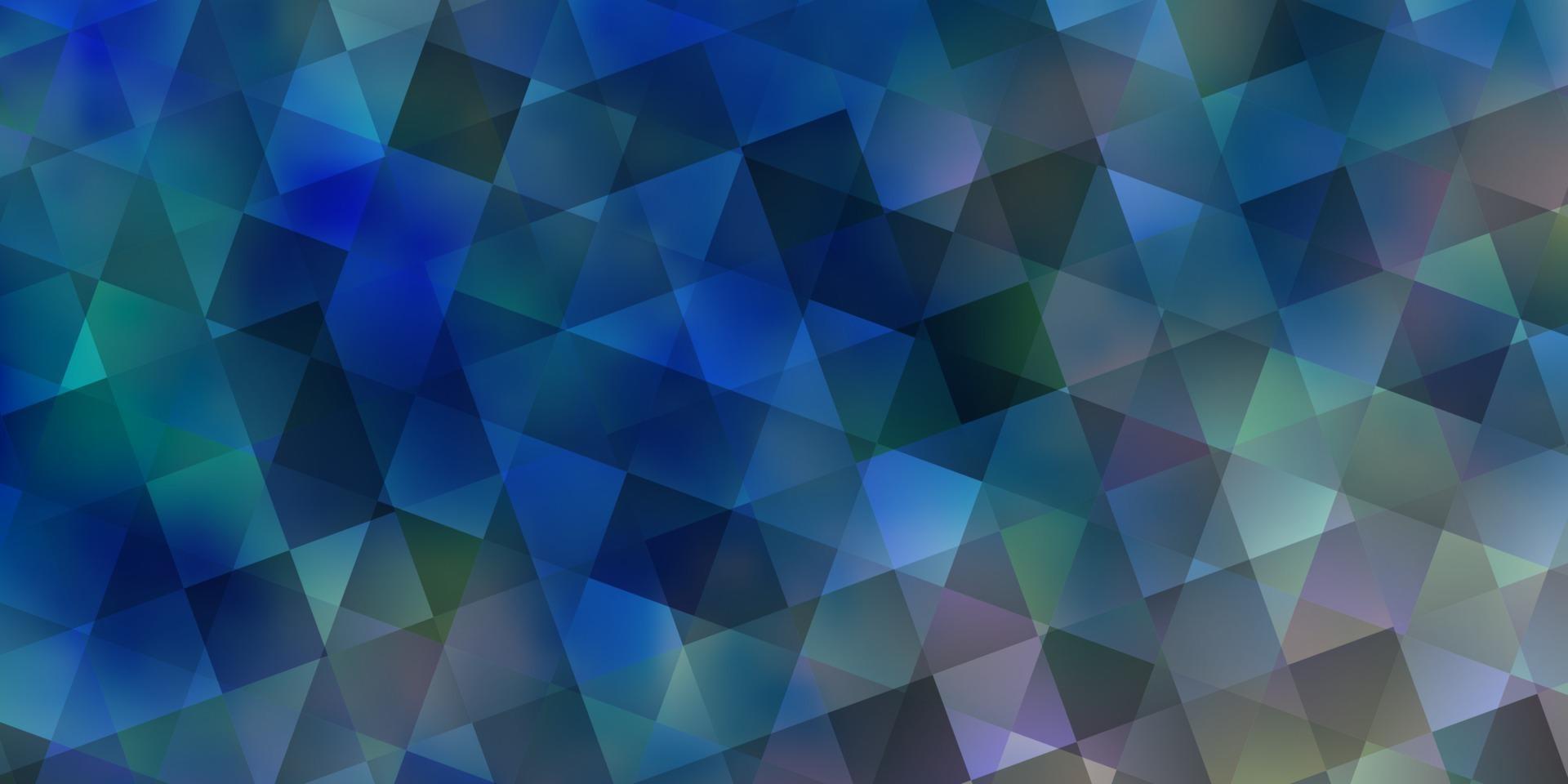 hellblauer Vektorhintergrund mit Dreiecken, Würfeln. vektor
