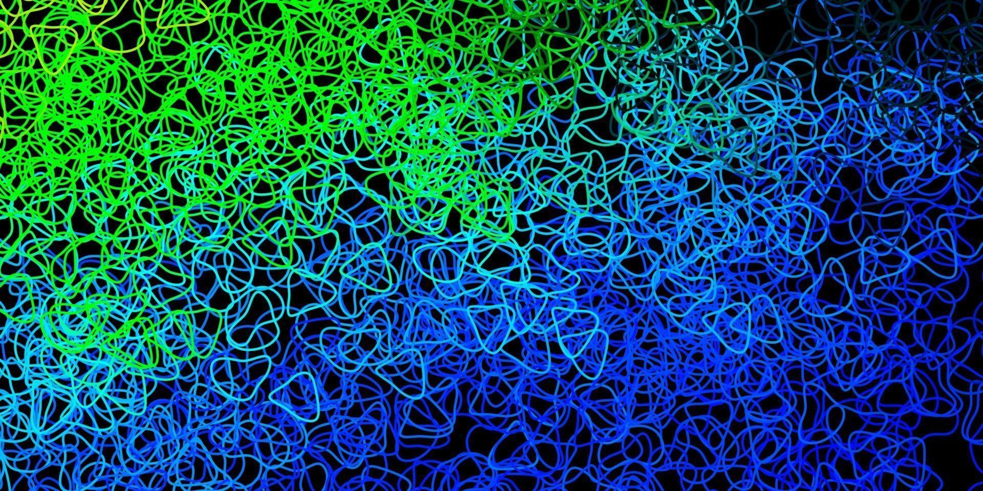 mörkblå, grön vektormall med abstrakta former. vektor