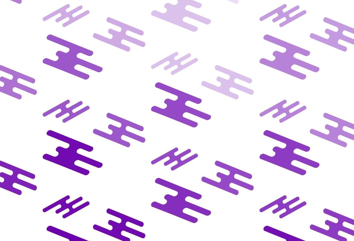 hellviolettes Vektorlayout mit flachen Linien. vektor