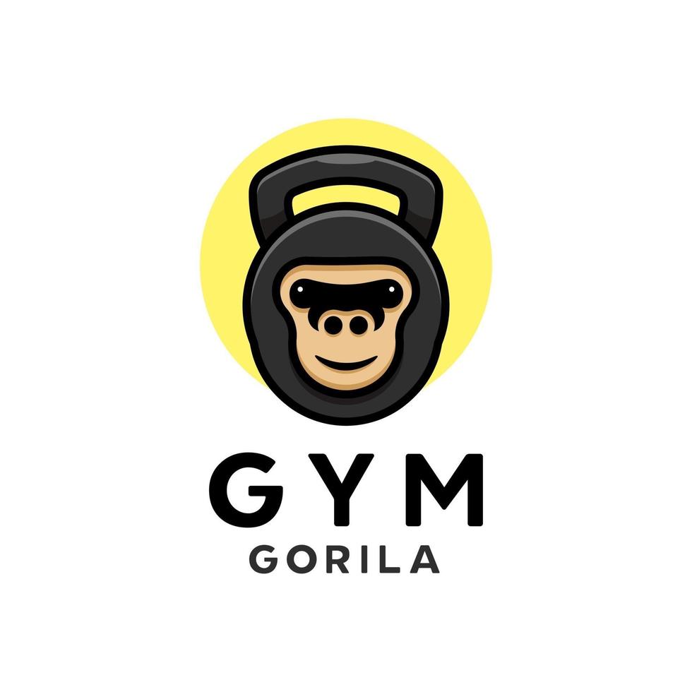 gym gorilla logotyp vektor