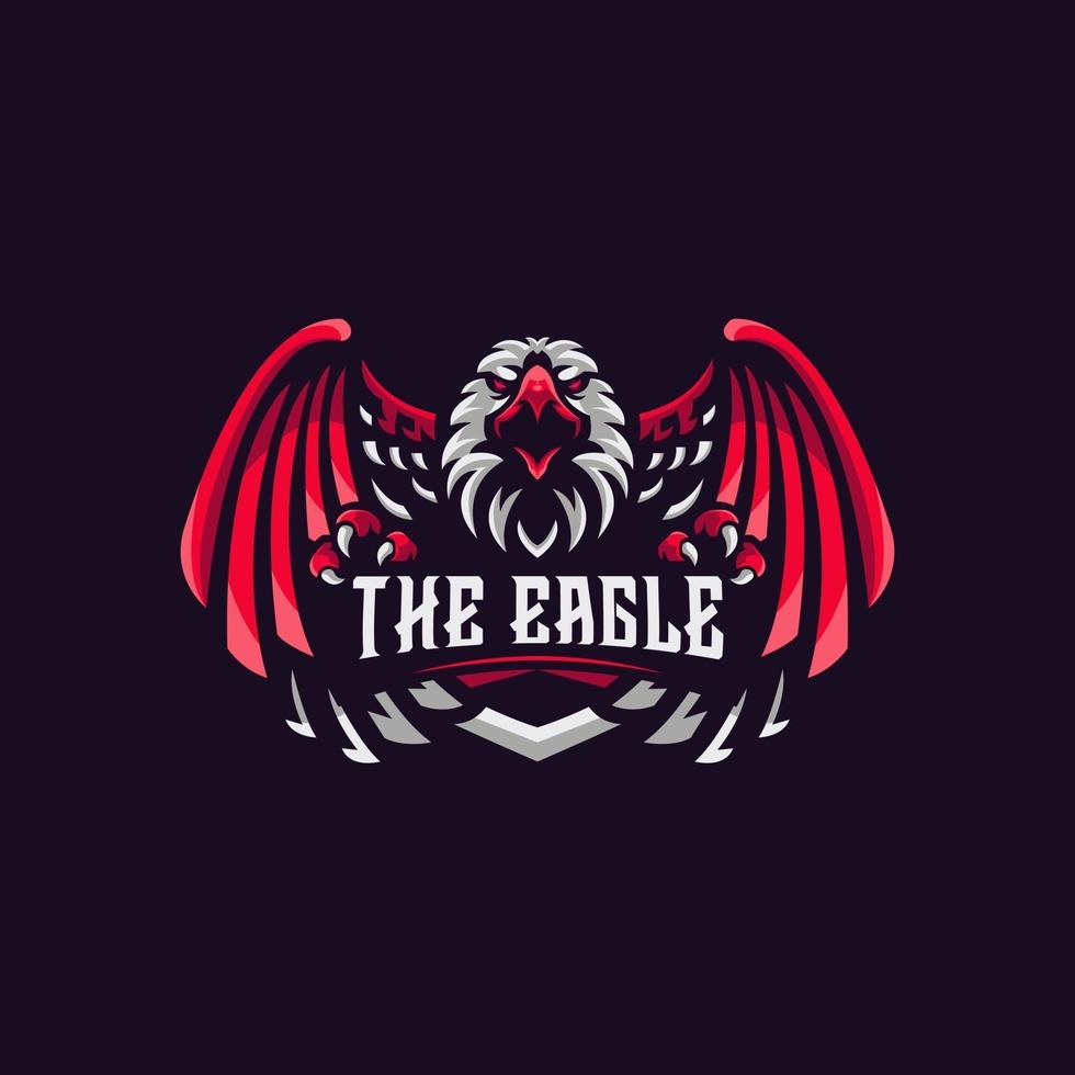 eagle esport logotyp vektor