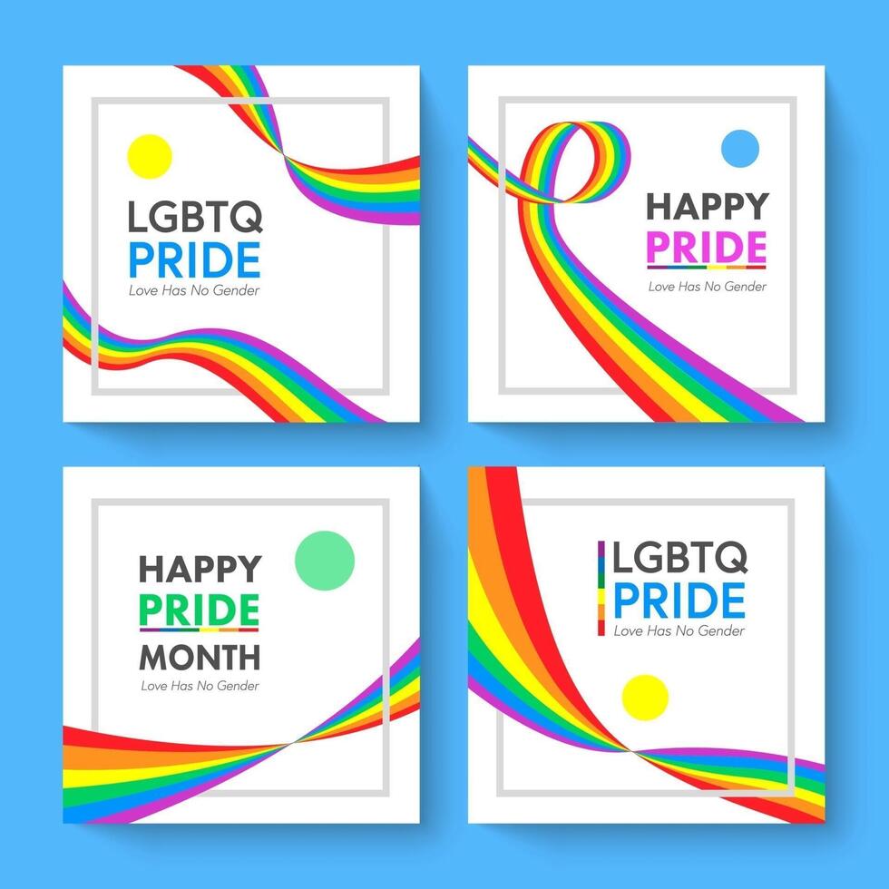 Happy Pride Month lbgtq Konzept. Pride Month mit Regenbogenfahne. vektor