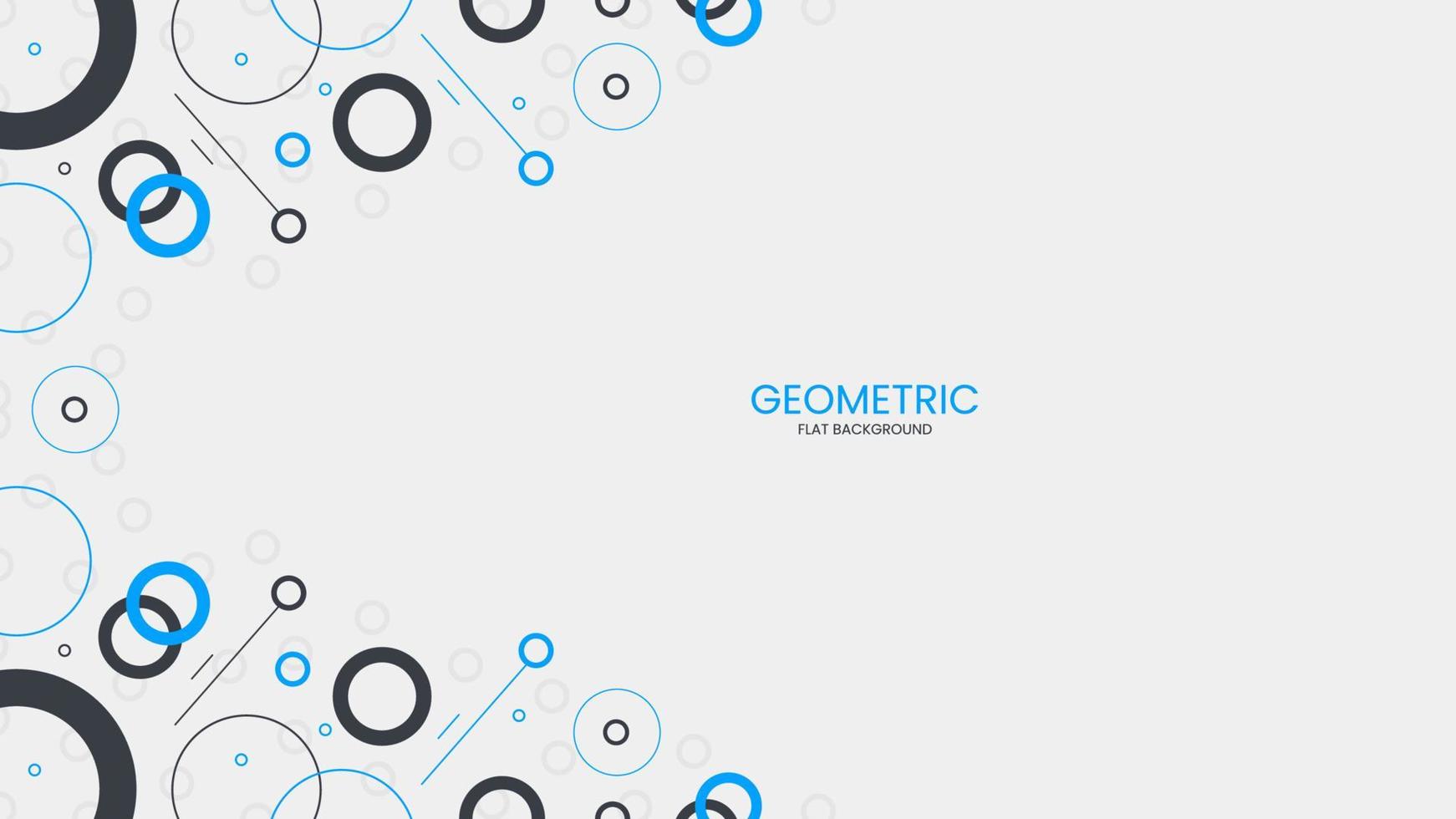 abstrakter hintergrund geometrische flach mit kreisobjekt vektor