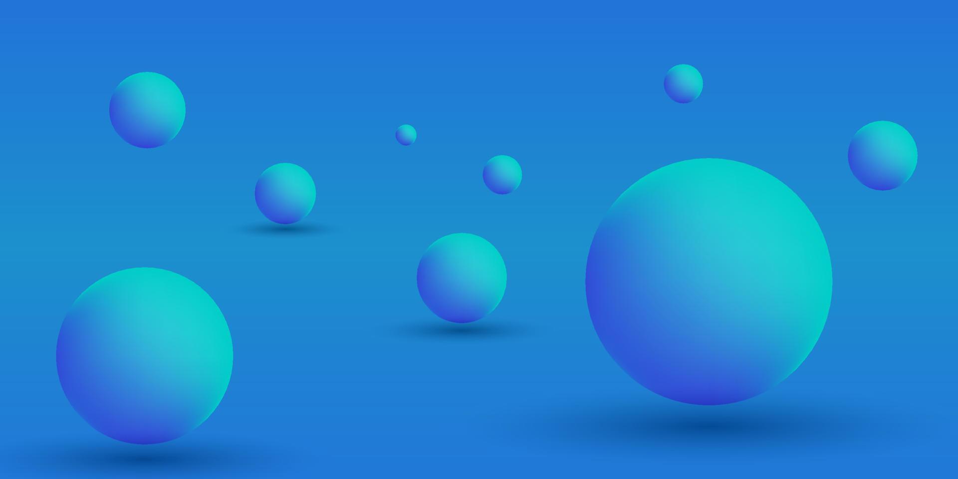 abstrakter blauer Hintergrund der Kugelform 3d. modernes Hintergrunddesign vektor