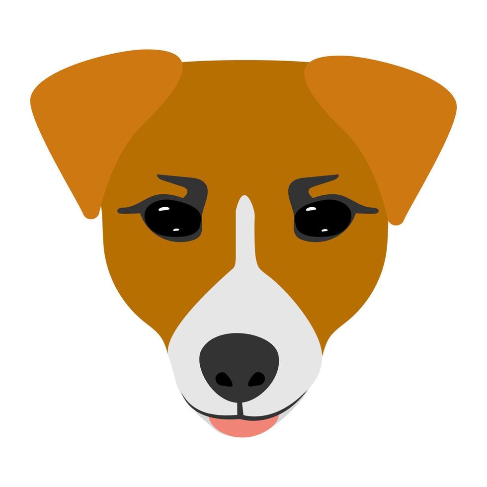 hund jack russell terrier fase. Vektor-Illustration vektor