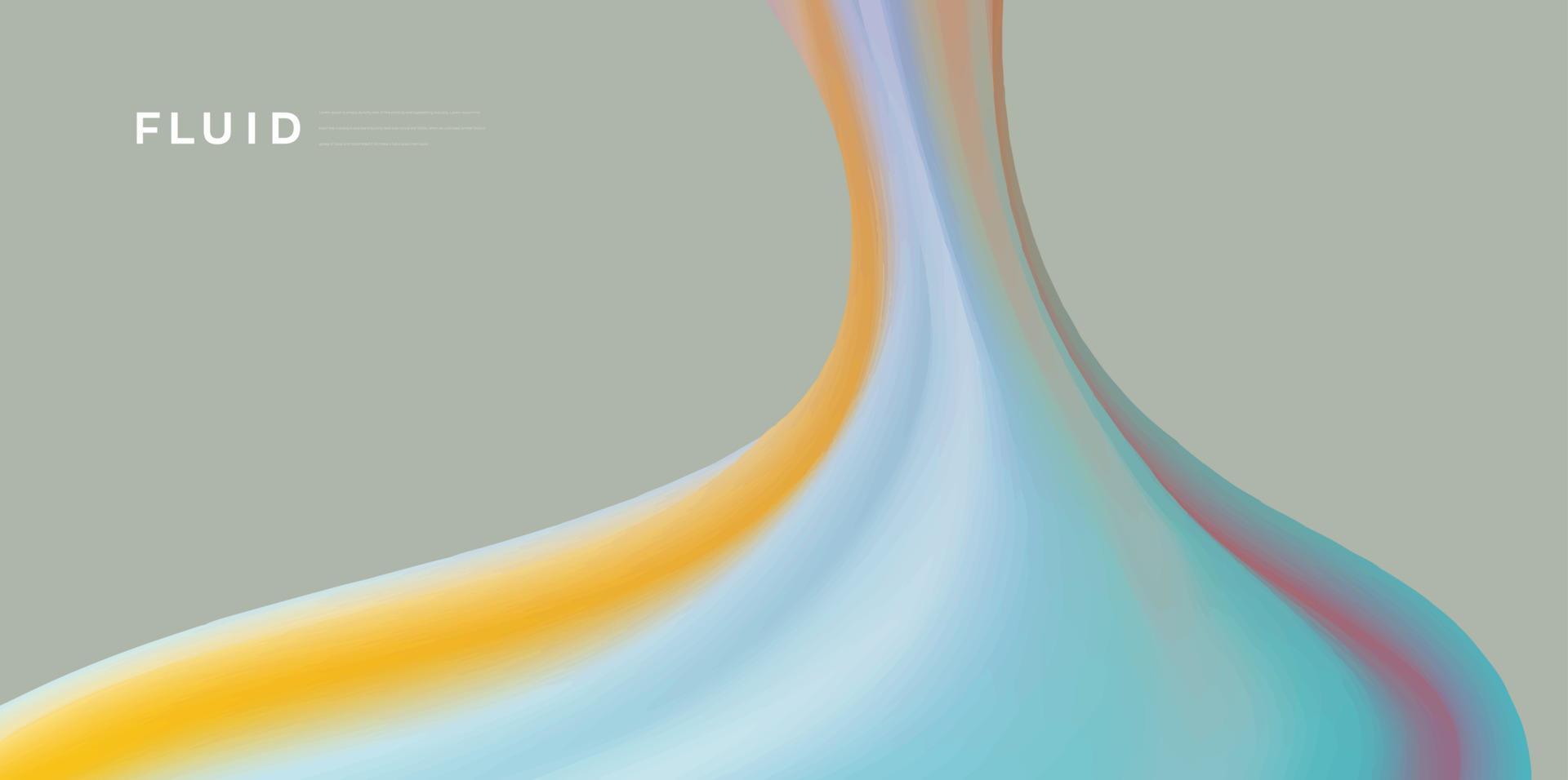 abstrakter flüssiger colorflow hintergrund. moderne Farbvektorillustration. vektor