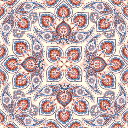 Floral nahtlosen Hintergrund. Orientalische Verzierung. Blumenmuster. vektor