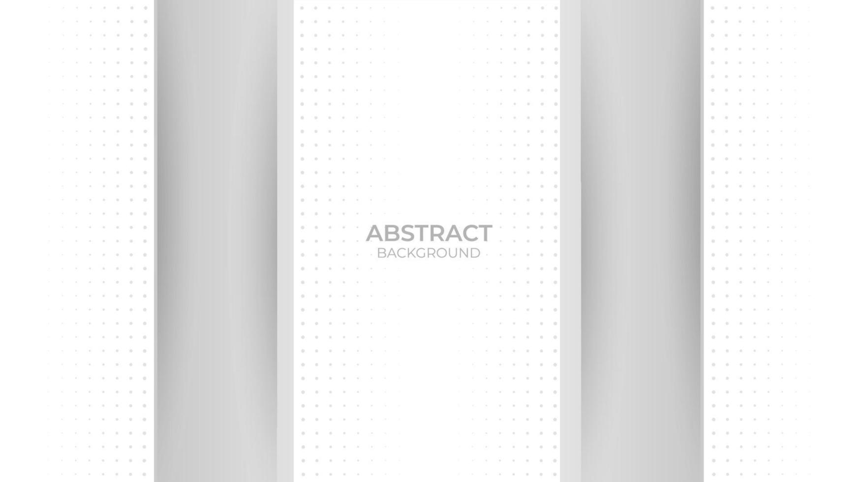 Hintergrund abstrakte Präsentation weiß-graues Design. abstrakter weißer Musterpunkt vektor