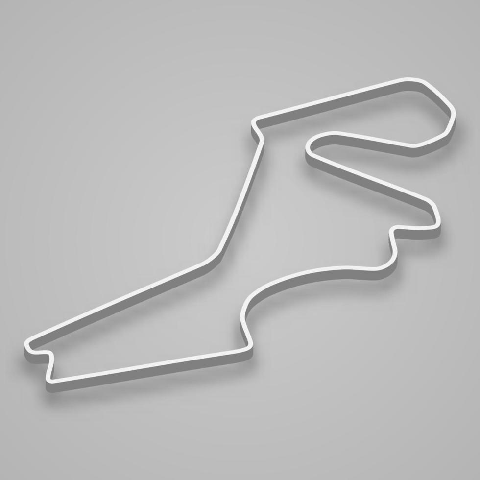 Istanbul Circuit für Motorsport und Autosport. vektor