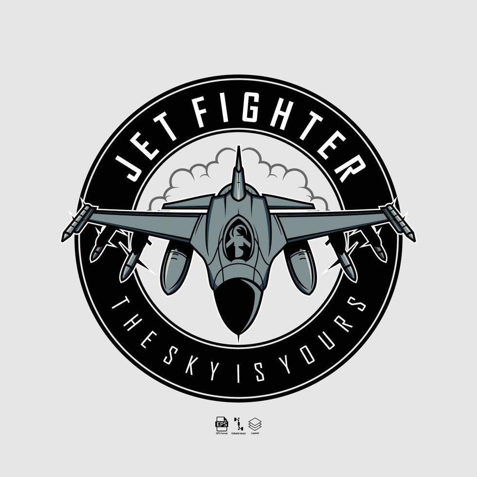 jet fighter illustration.eps vektor