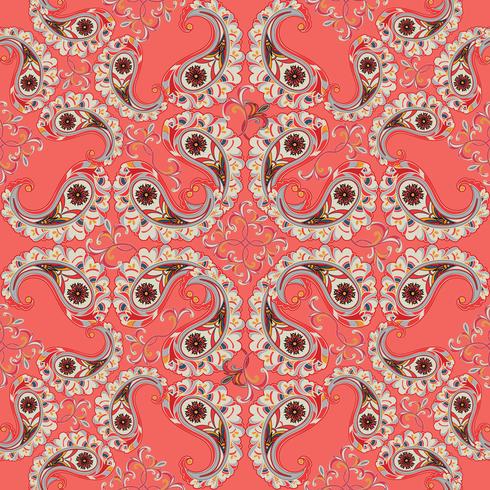 Floral nahtlosen Hintergrund. Orientalische Verzierung. Blumenmuster. vektor