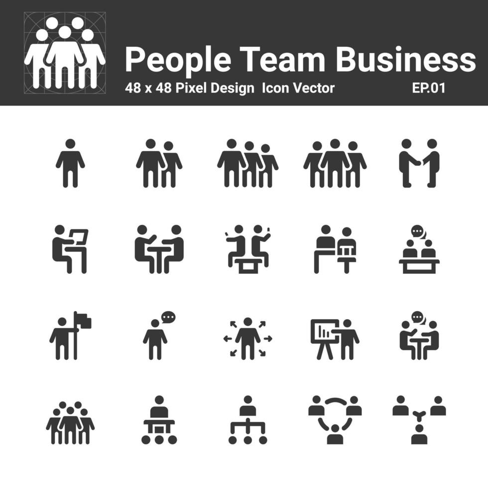 människor ikoner arbetsgrupp team vektor