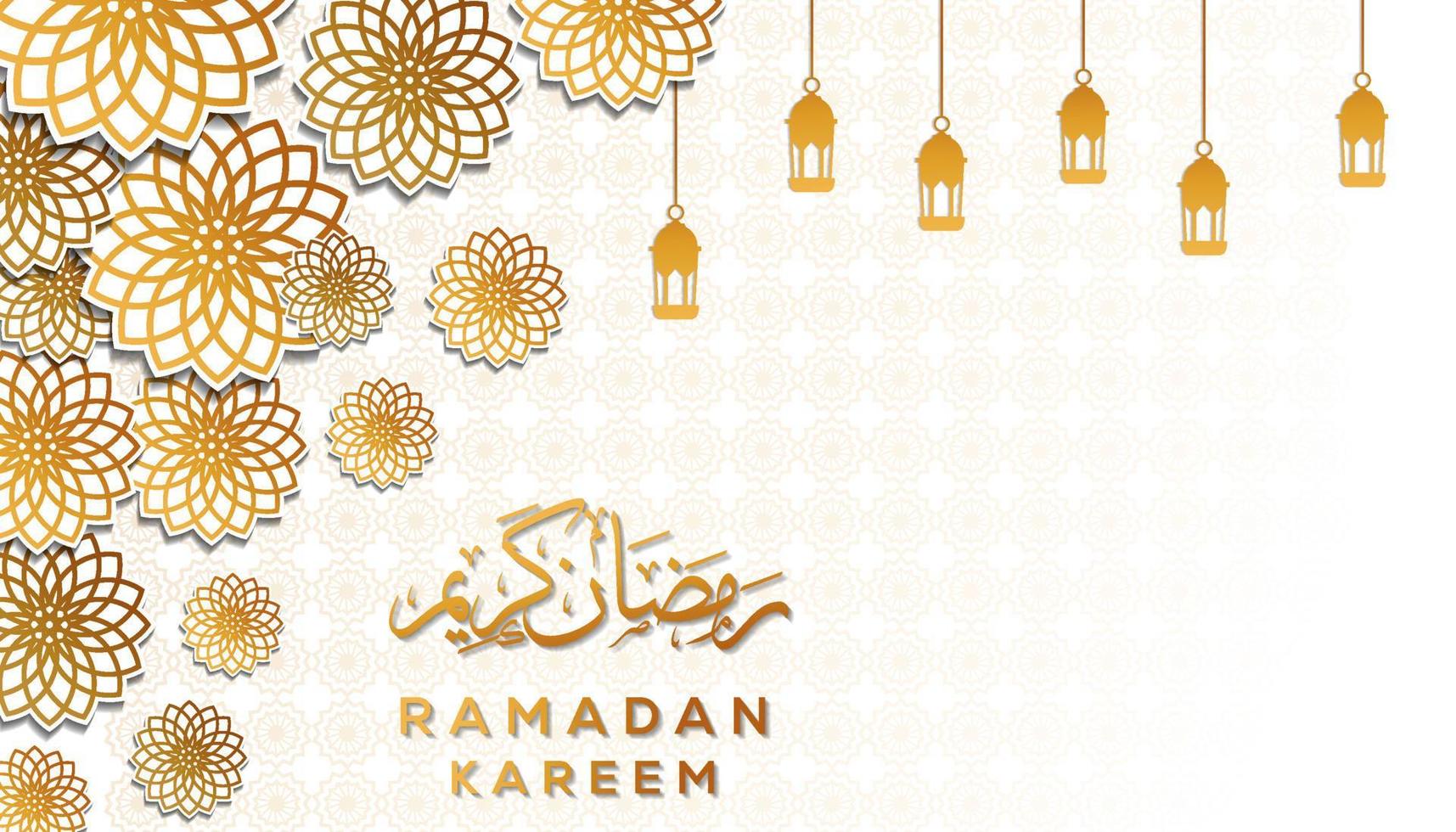 islamisk stil dekoration bakgrund för ramadan kareem. vektor design