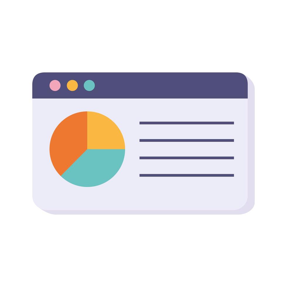 webbplatsstatistikdiagram vektor
