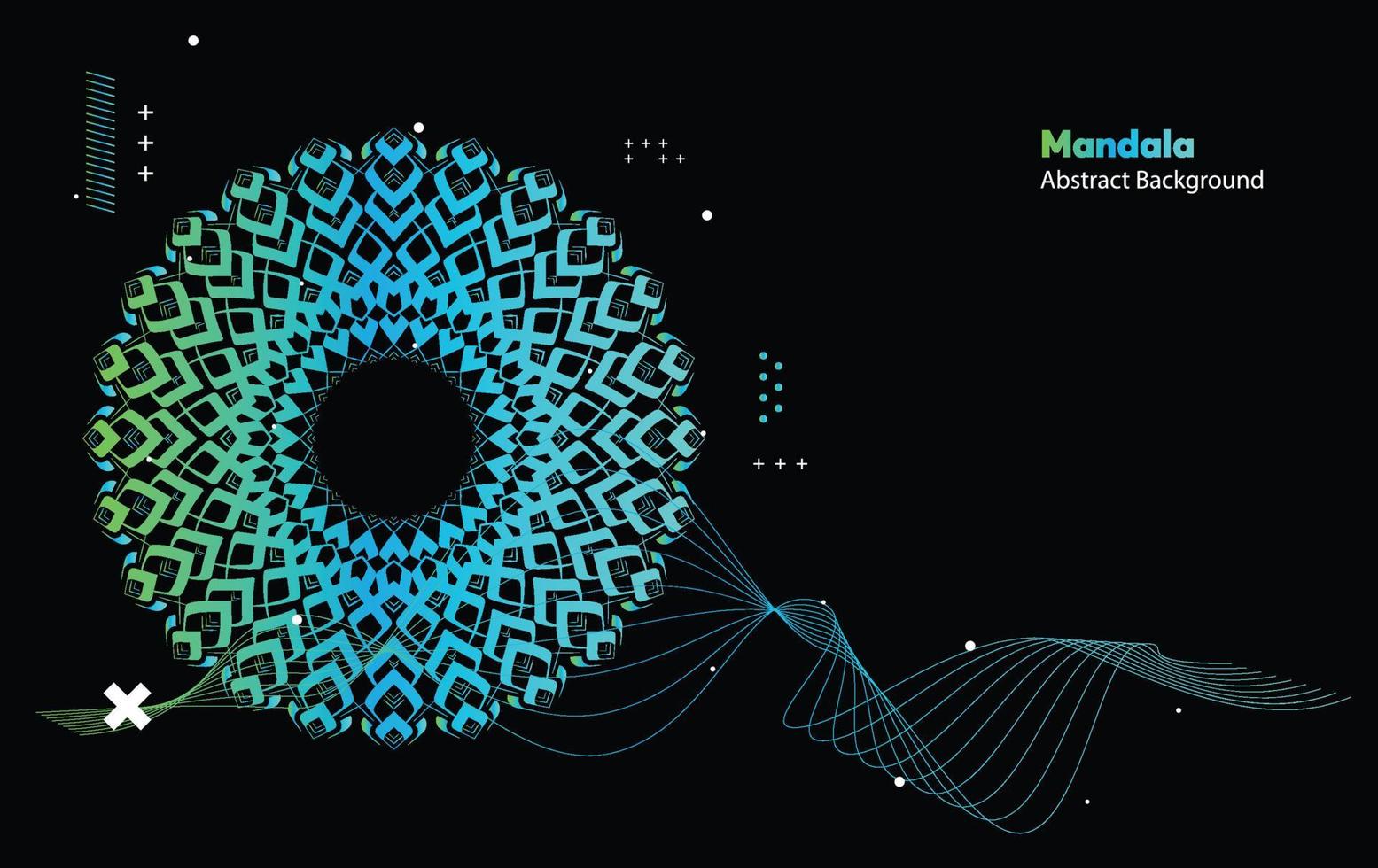 Mandala bunte dunkle Augen futuristische Kunst, moderne Maltextur mit mehreren mathematischen Formen vektor