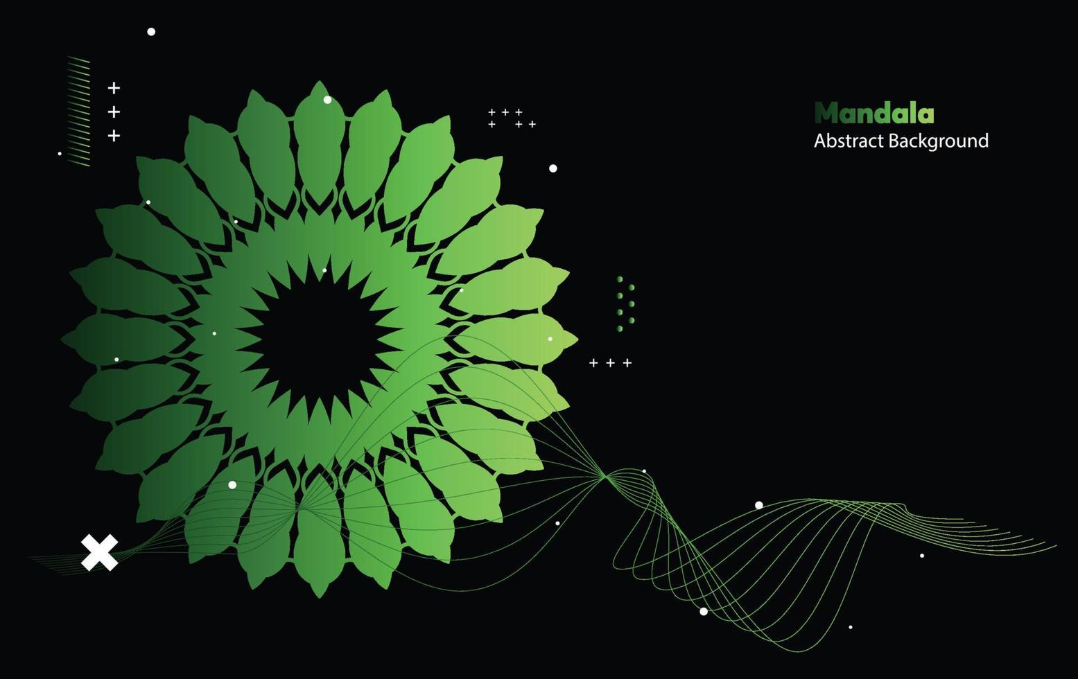 Mandala mit geometrischen Formen. Hintergrund. Mandala-Vektor-Illustration. futuristisches digitales Konzept vektor