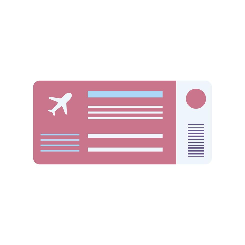 Ticket-Airline-Symbol vektor