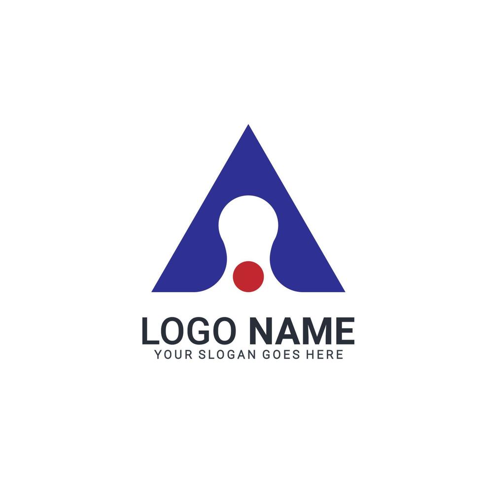 modern abstrakt bokstav en logotyp design. redigerbar logotypdesign vektor