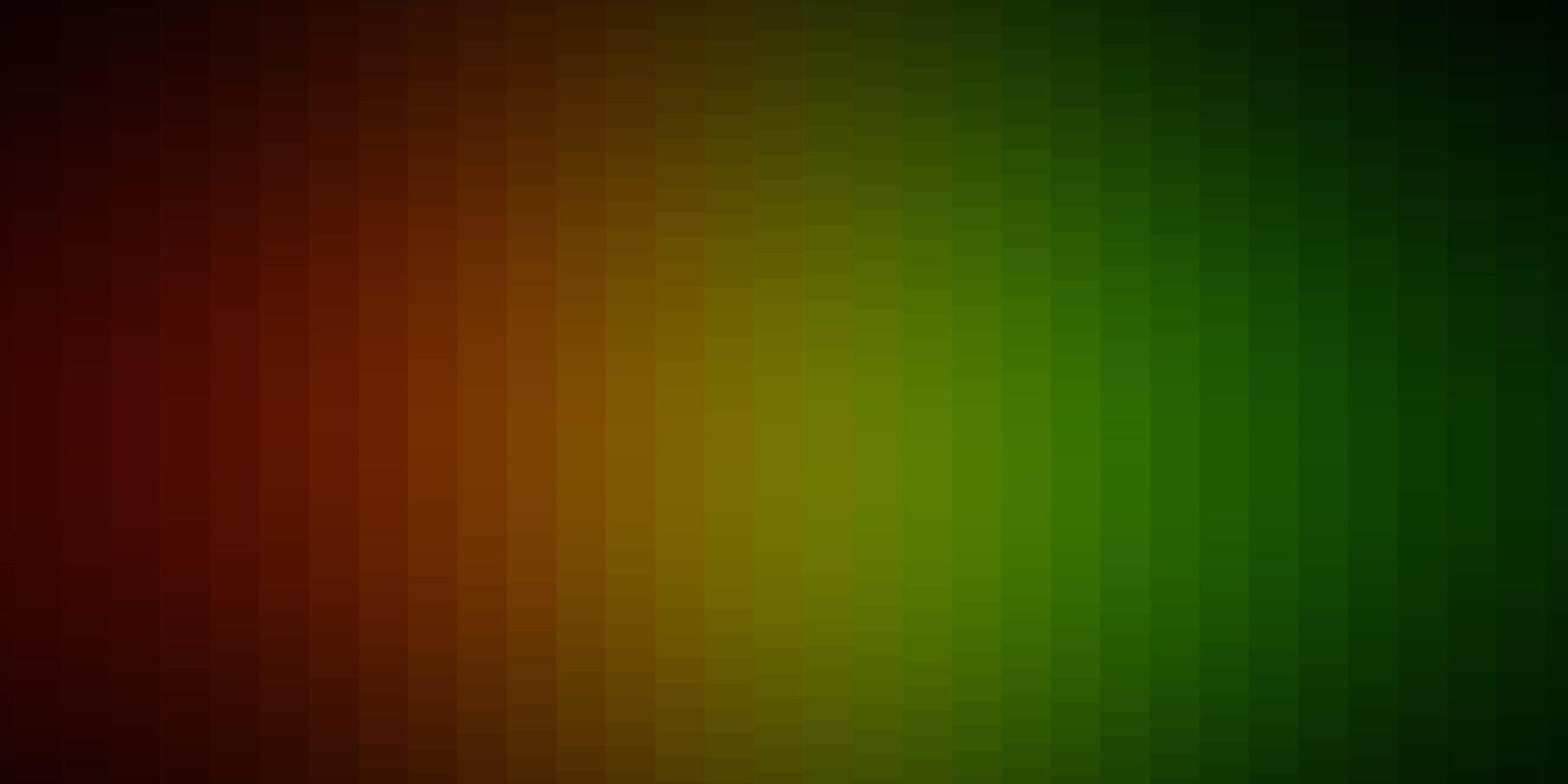 dunkelgrüner, roter Vektorhintergrund im polygonalen Stil. vektor