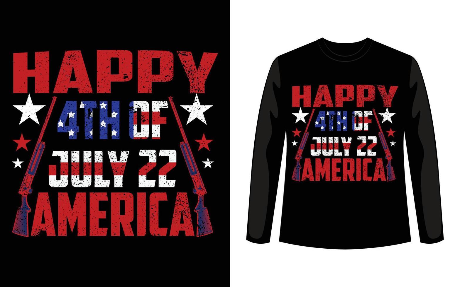 Amerika pistol form USA flagga - självständighetsdagen USA med motiverande text. bra för t-shirts, glad 4 juli. USA:s självständighetsdag. Amerikas förenta stater. älskar usa. glasögon. vektor