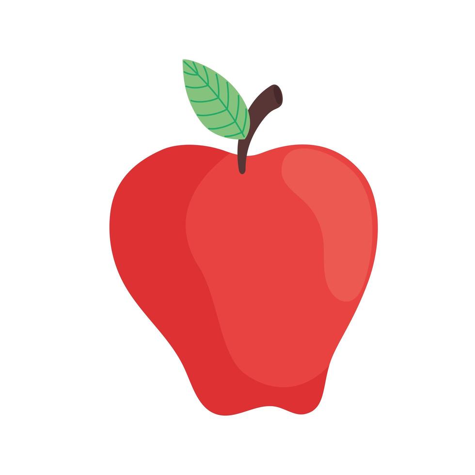 äppelröd frukt vektor
