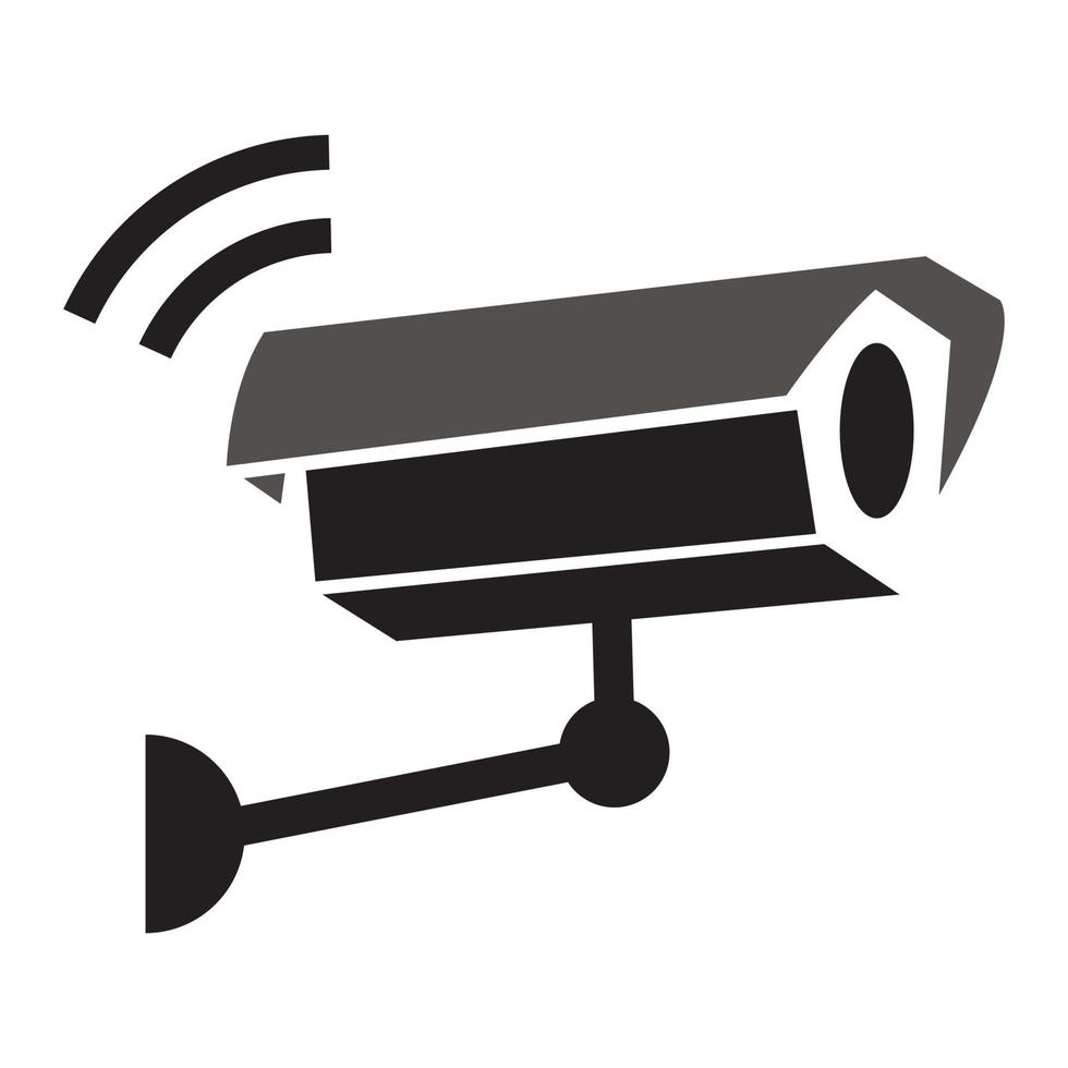 CCTV-kameraikon, säkerhetskameraikon vektor