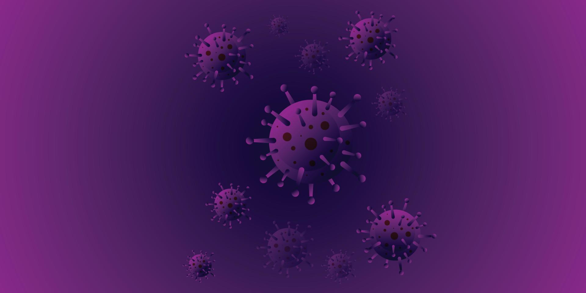 farlig pandemi coronavirus covid19 influensa med grön bakgrund vektor
