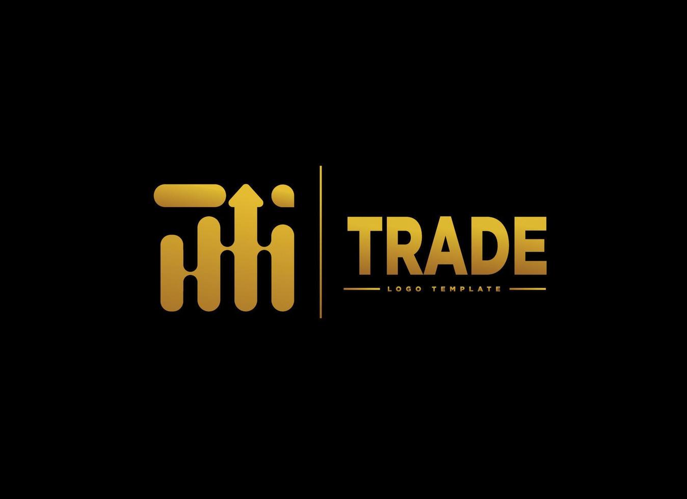 Business Trade Logo-Vorlage für Finanzunternehmen vektor