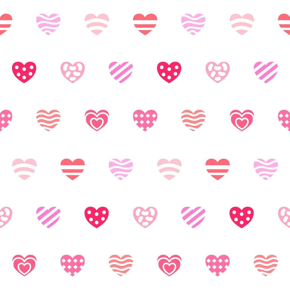 einfaches niedliches rosa Liebesregenbogenvektor-nahtloses Musterdesign vektor
