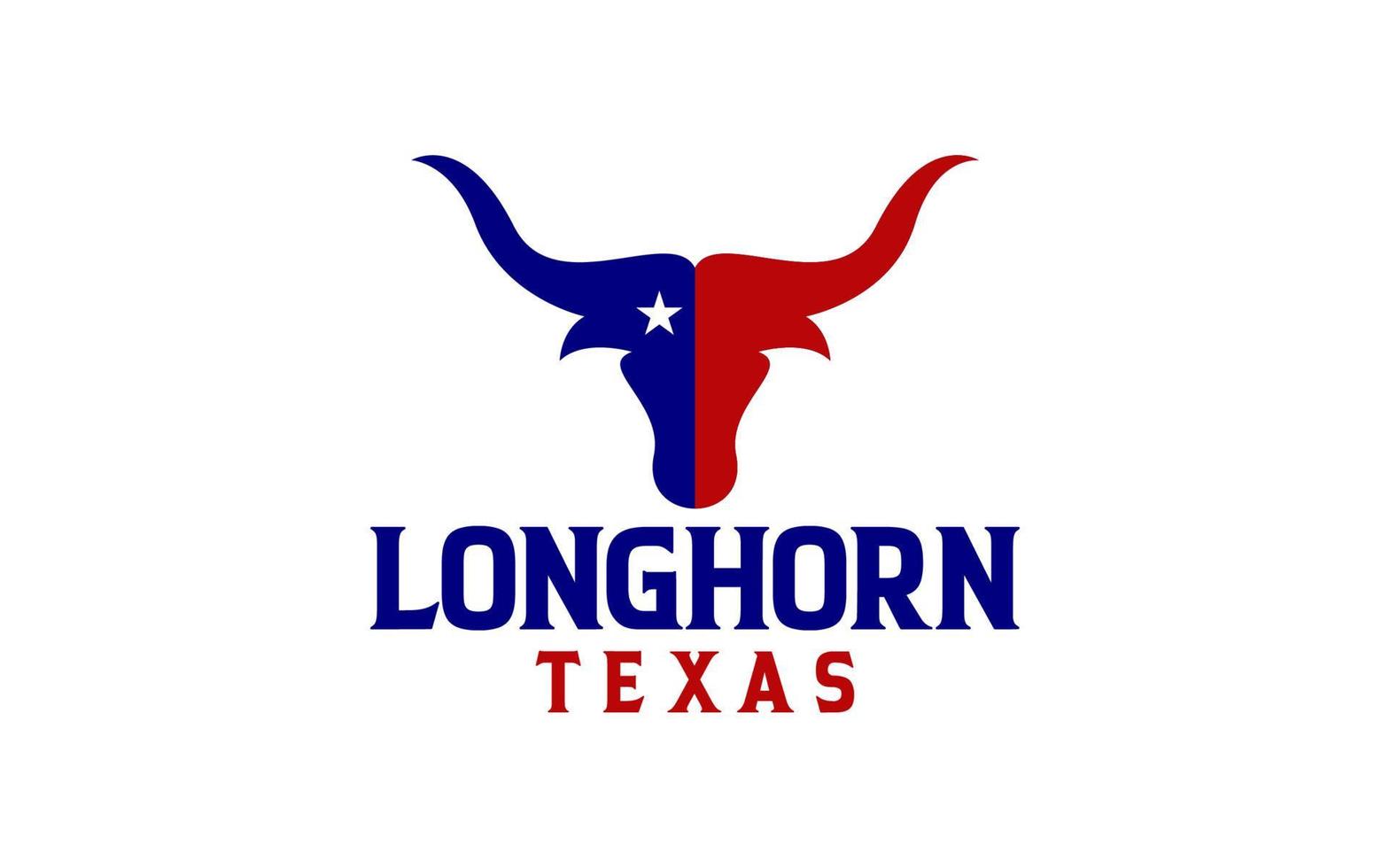 Vintage Label Texas Longhorn Kuh vektor