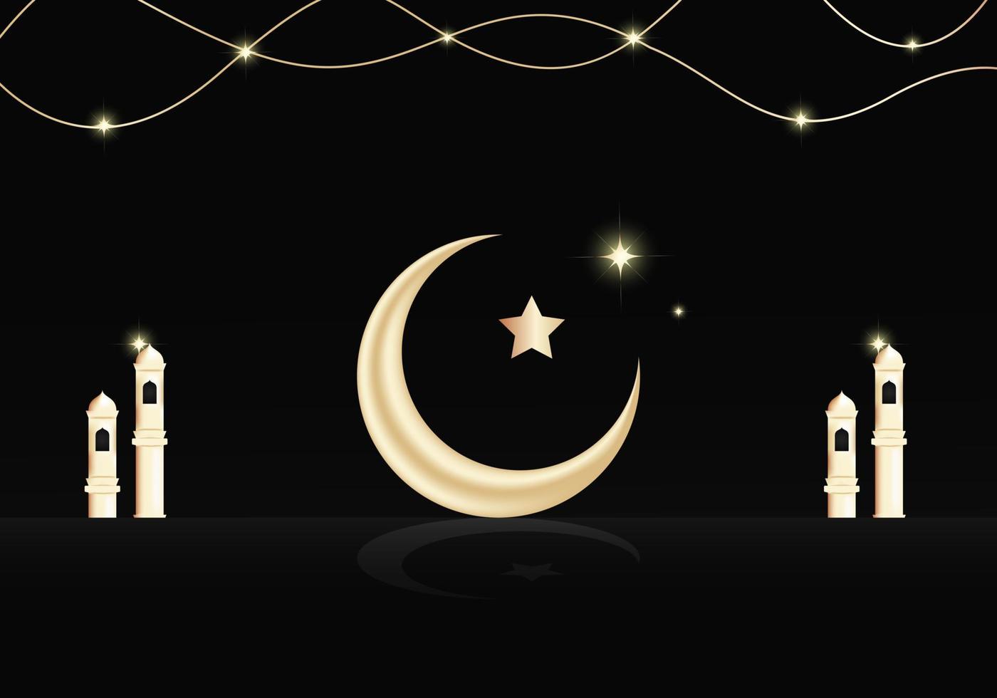 dekorativa föremål i islam. vektorprydnader för månaden ramadan eller eid al-fitr. vektor illustration. för begagnade gratulationskort, affisch, bakgrund.