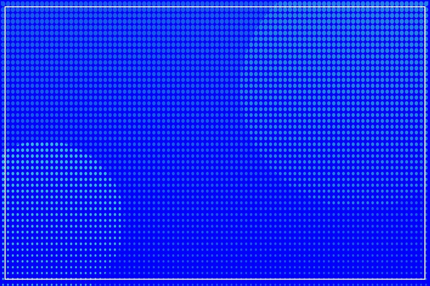 gepunktetes muster der blauen halbtonhintergrundwelle, punkt, kreise. Vektor moderne Kunsttextur für Poster, Visitenkarten, Cover, Etiketten-Mock-up, Aufkleber-Layout