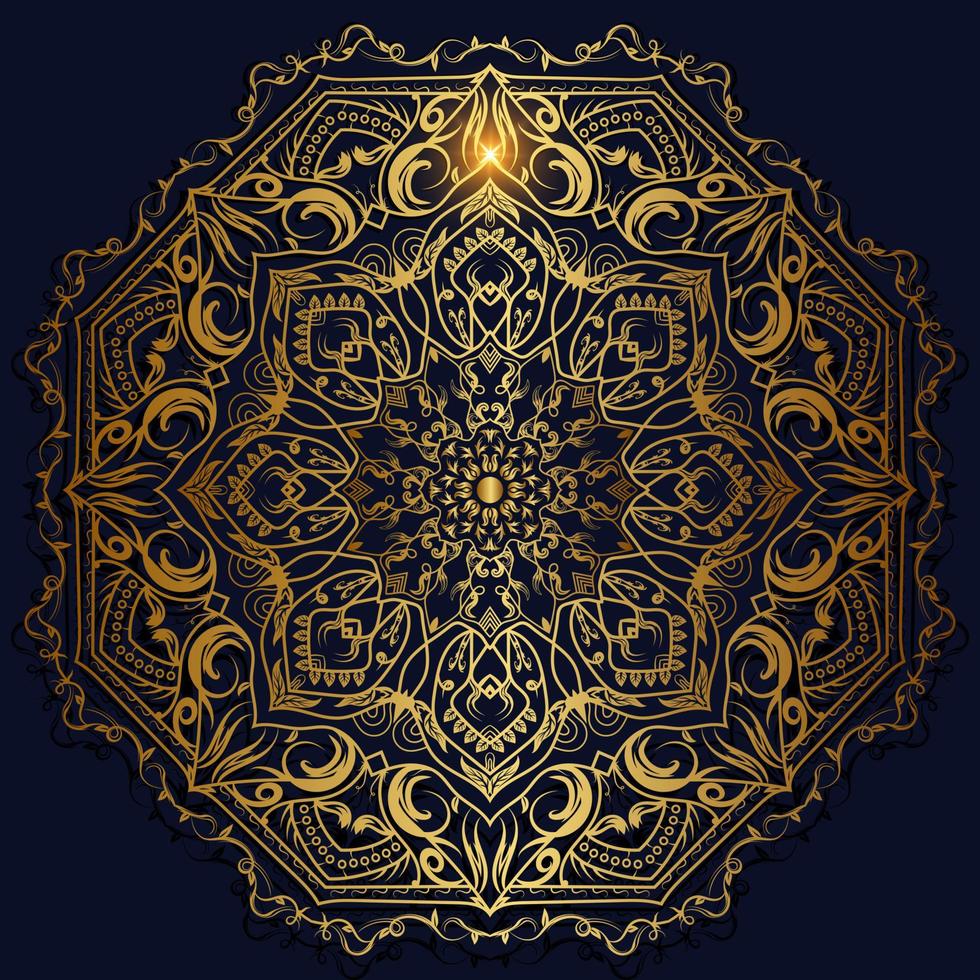 Mandala-Ornament oder Blumenhintergrunddesign. vektor