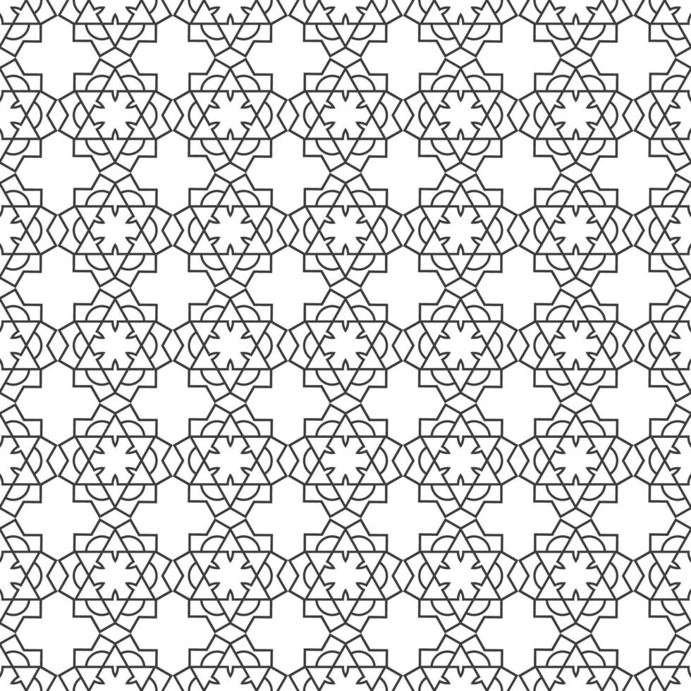 geometrische Musterdesign im islamischen Stil vektor
