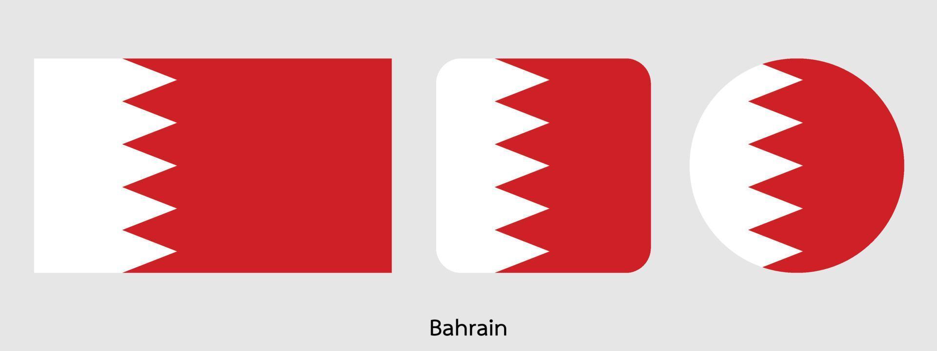 Bahrain flagga, vektor illustration