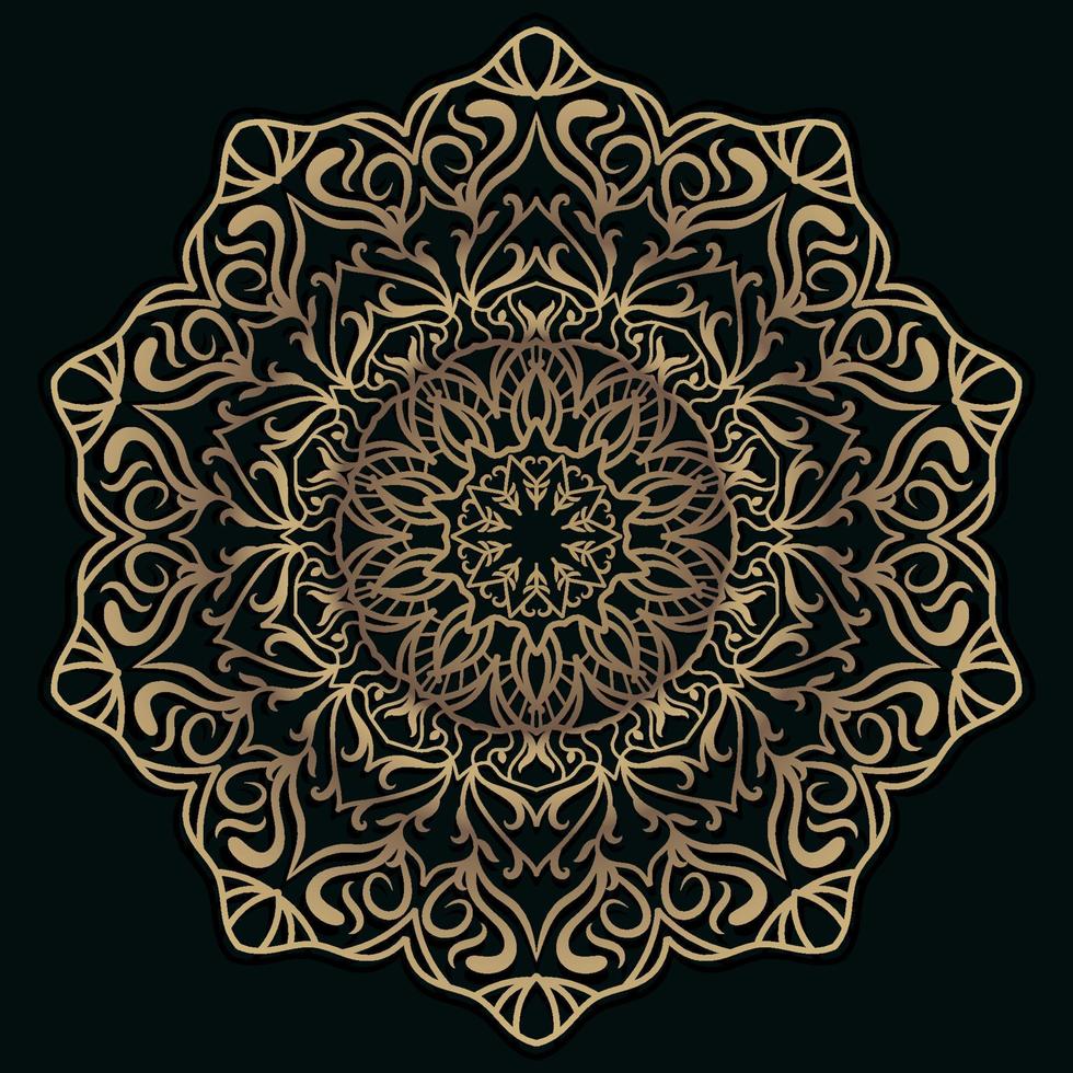 Mandala-Ornament oder Blumenhintergrunddesign. vektor